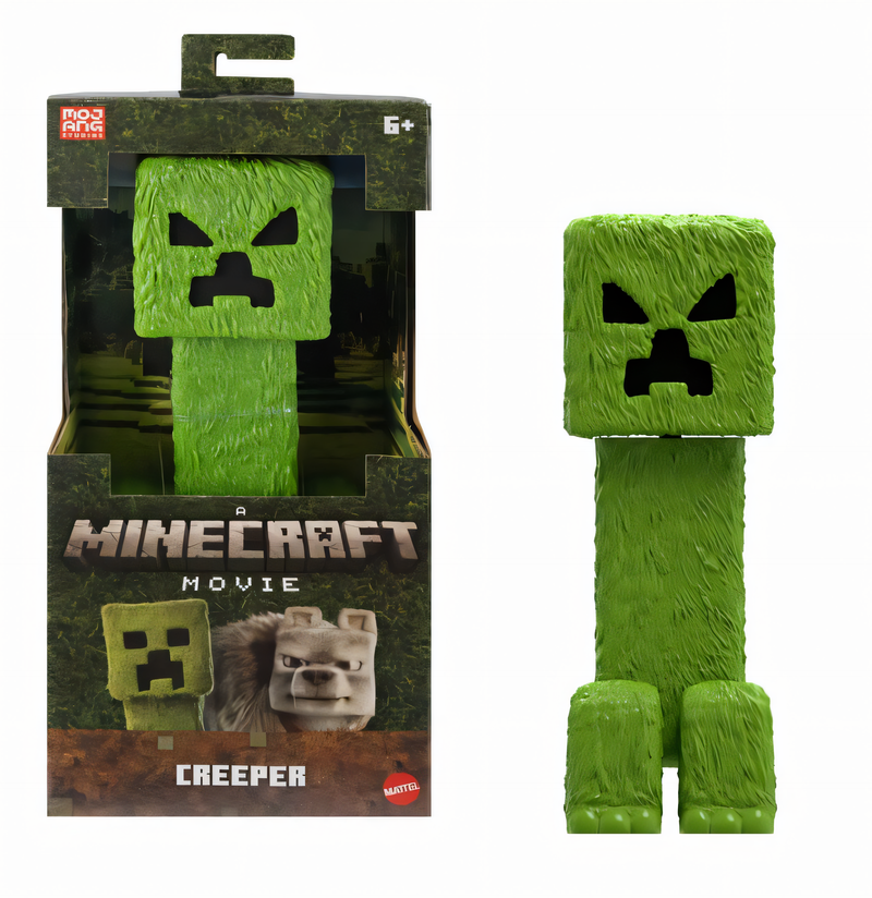 Minecraft O Filme - Boneco Creeper 12 Polegadas Figura de Ação Gigante Colecionável