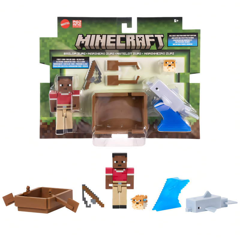 Minecraft Vanilla - Boneco Zuri Figura de Ação 8 cm Colecionável