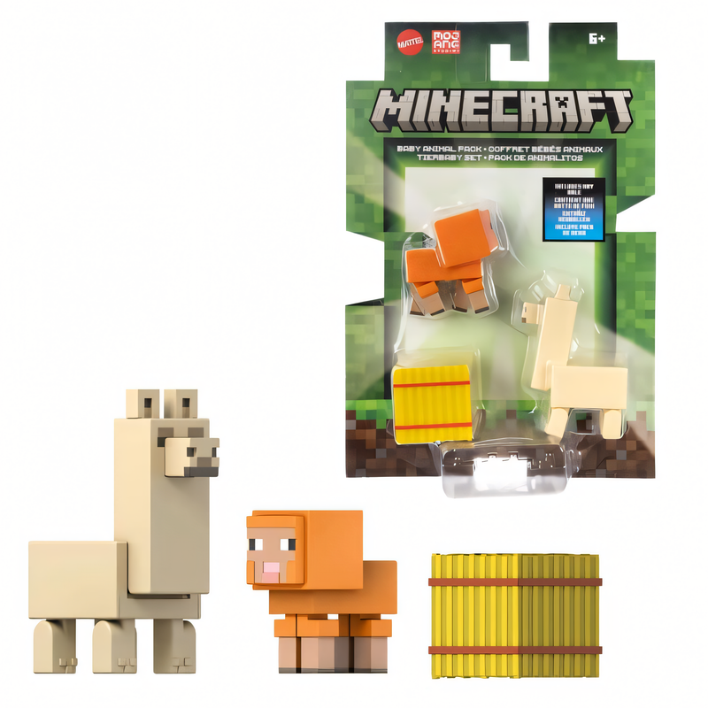 Minecraft Vanilla - Bonecos Animais Bebês 8 cm Figura de Ação Colecionável
