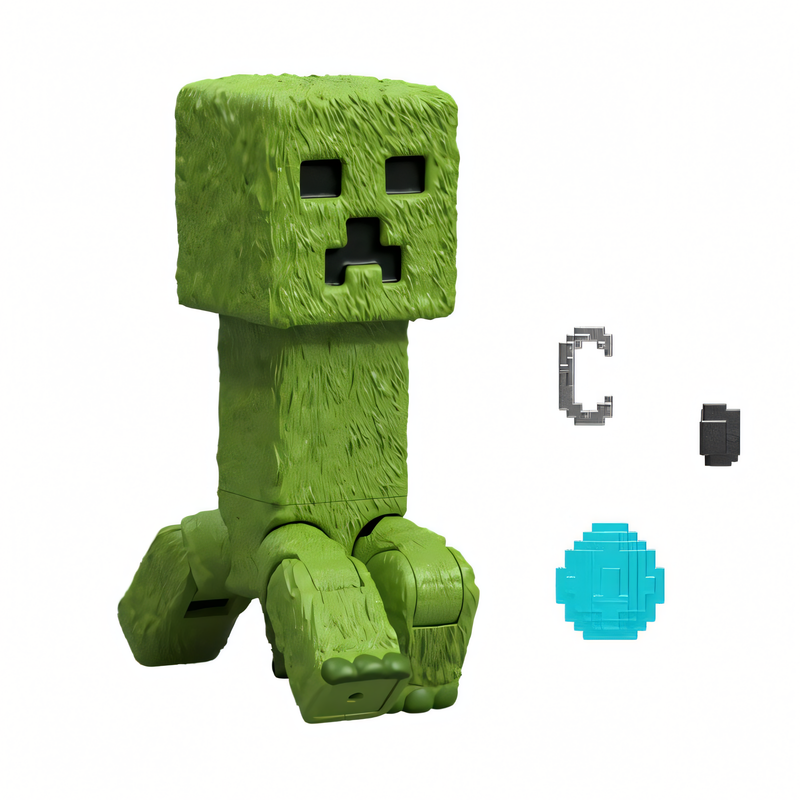 Minecraft O Filme - Boneco Creeper 4 Polegadas Figura de Ação Colecionável