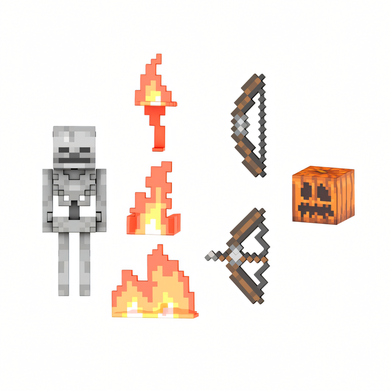 Minecraft Diamond - Boneco Esqueleto Colecionável 5,5 Polegadas