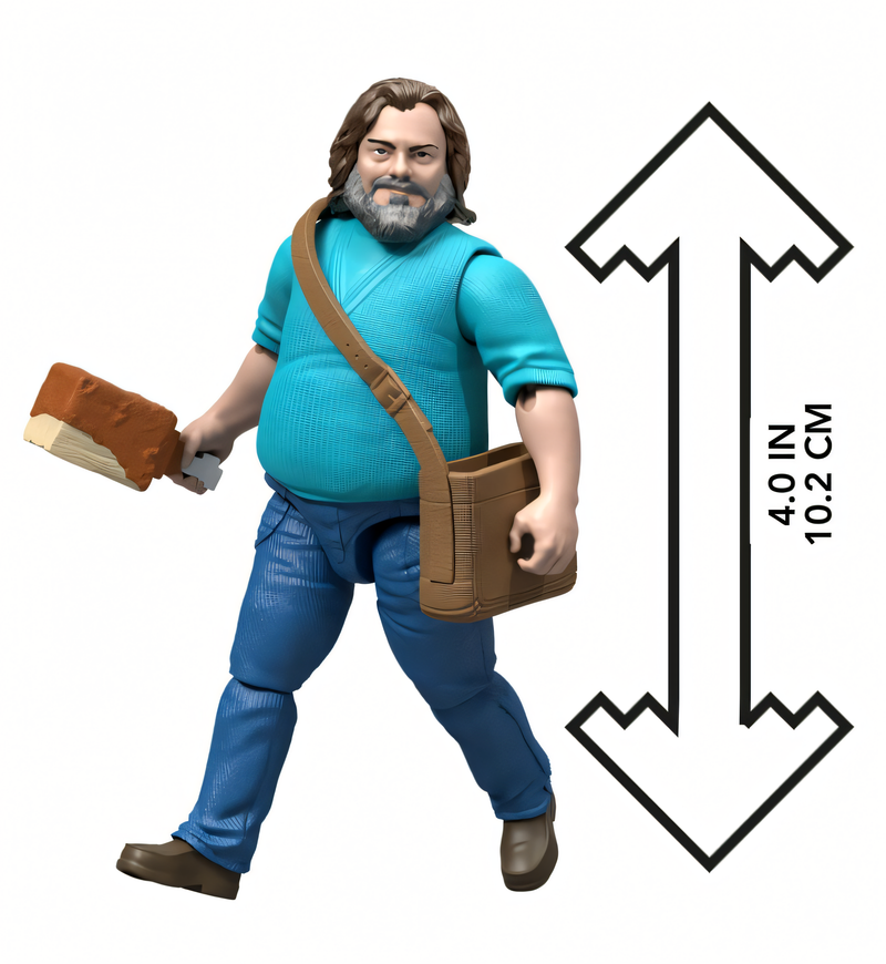 Minecraft O Filme - Boneco Steve 4 Polegadas Figura de Ação
