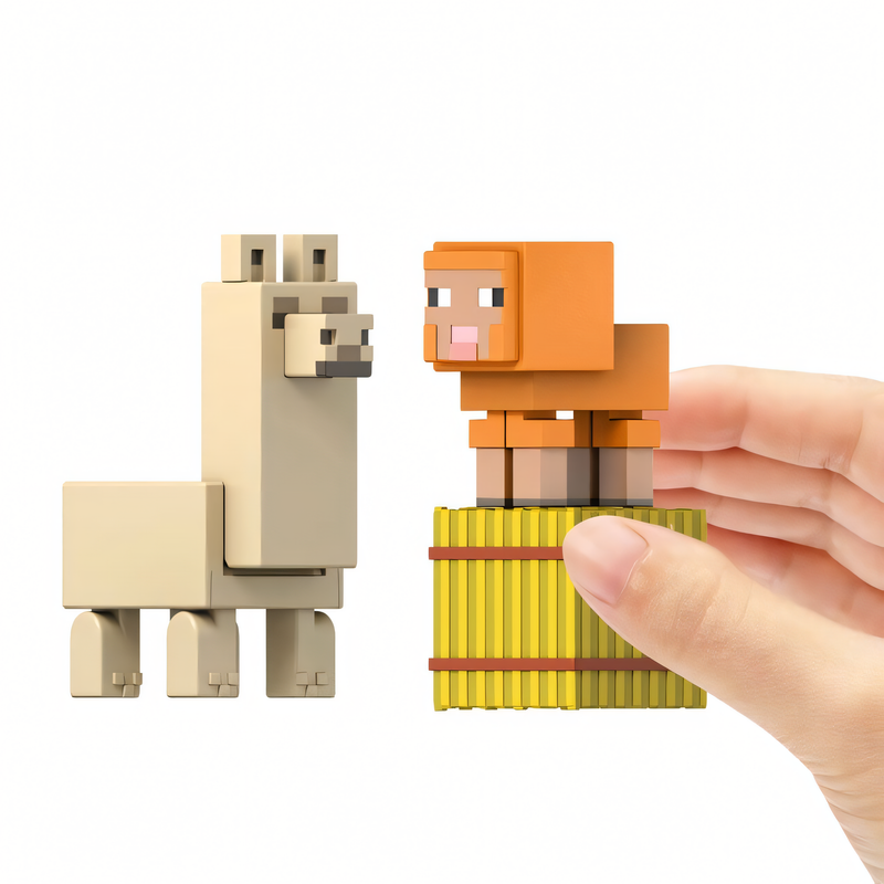 Minecraft Vanilla - Bonecos Animais Bebês 8 cm Figura de Ação Colecionável