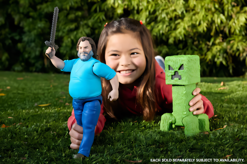 Minecraft O Filme - Boneco Creeper 12 Polegadas Figura de Ação Gigante Colecionável