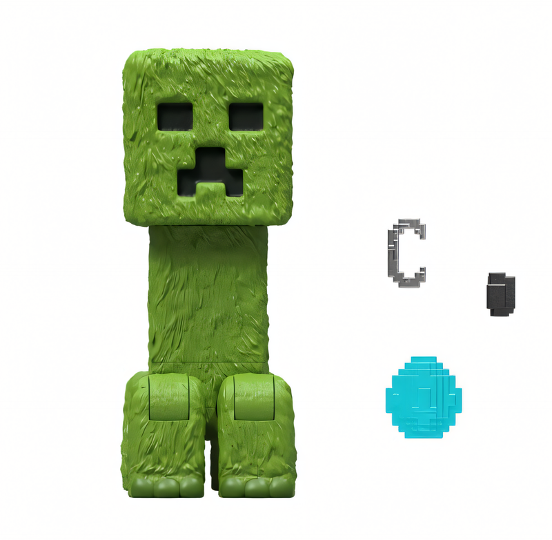 Minecraft O Filme - Boneco Creeper 4 Polegadas Figura de Ação Colecionável
