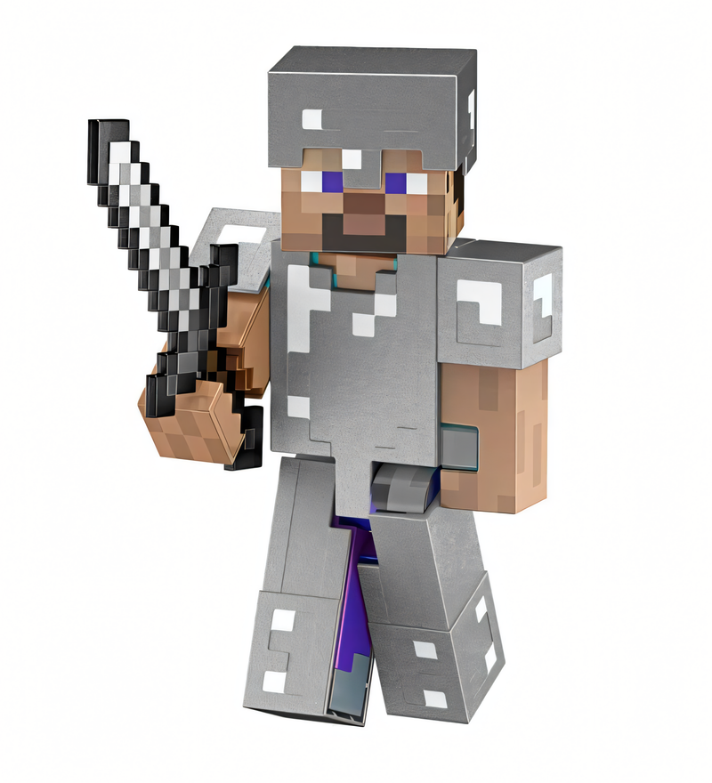 Minecraft Diamond - Boneco Steve Colecionável 5,5 Polegadas