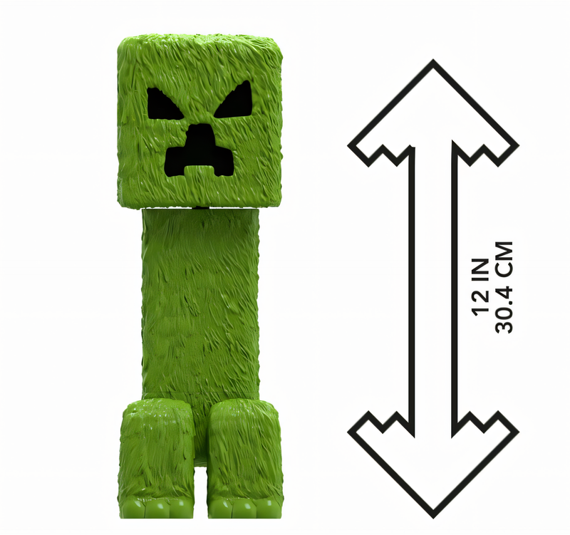 Minecraft O Filme - Boneco Creeper 12 Polegadas Figura de Ação Gigante Colecionável