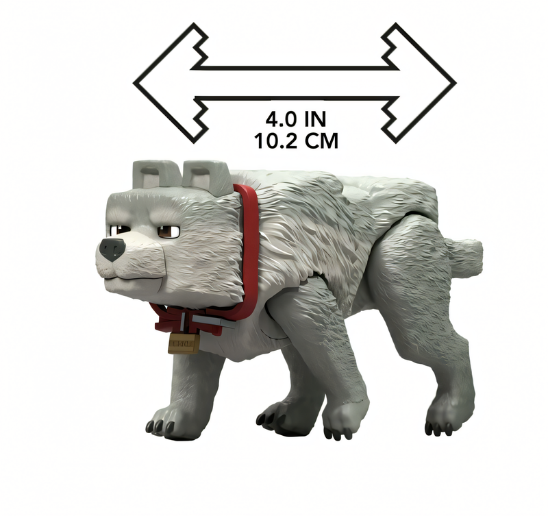 Minecraft O Filme - Boneco Lobo 4 Polegadas