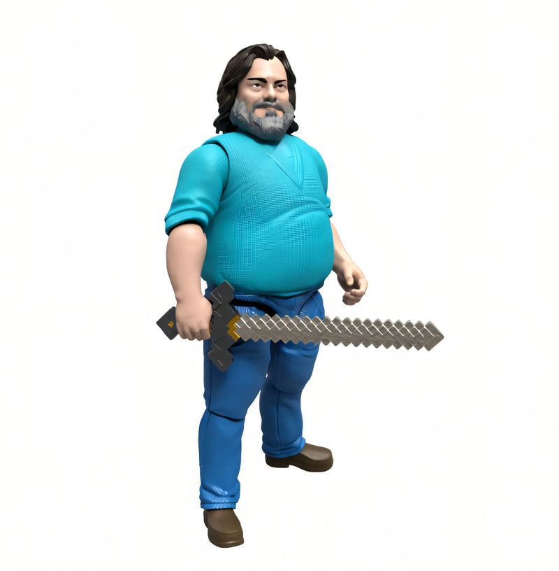 Minecraft O Filme - Boneco Steve 4 Polegadas Figura de Ação