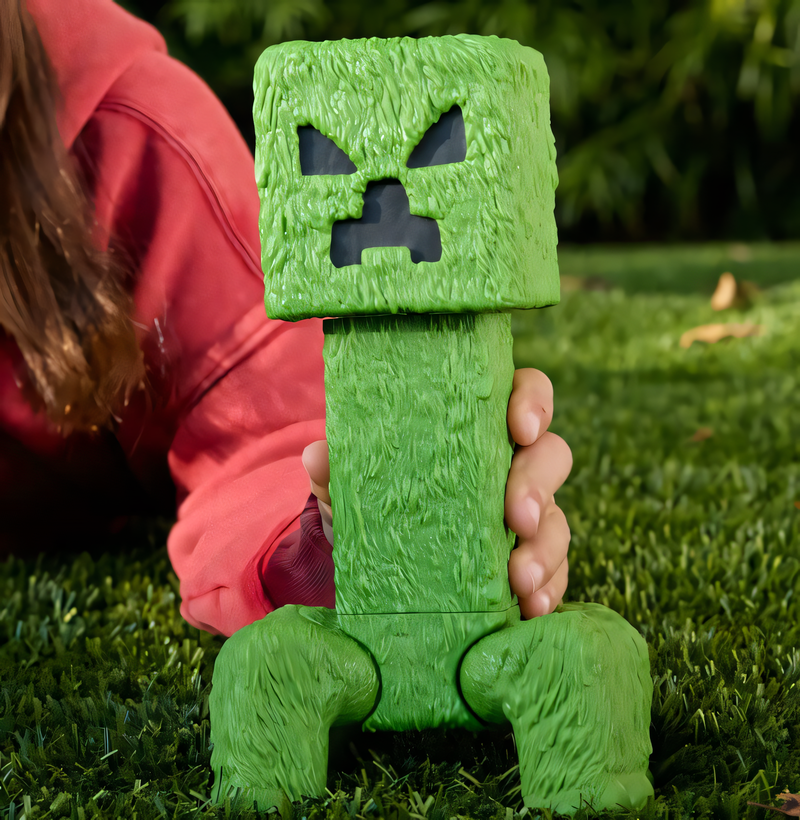 Minecraft O Filme - Boneco Creeper 12 Polegadas Figura de Ação Gigante Colecionável