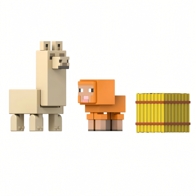 Minecraft Vanilla - Bonecos Animais Bebês 8 cm Figura de Ação Colecionável