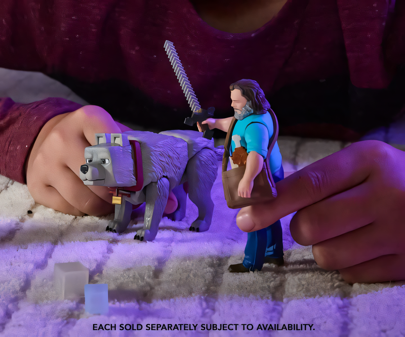 Minecraft O Filme - Boneco Steve 4 Polegadas Figura de Ação
