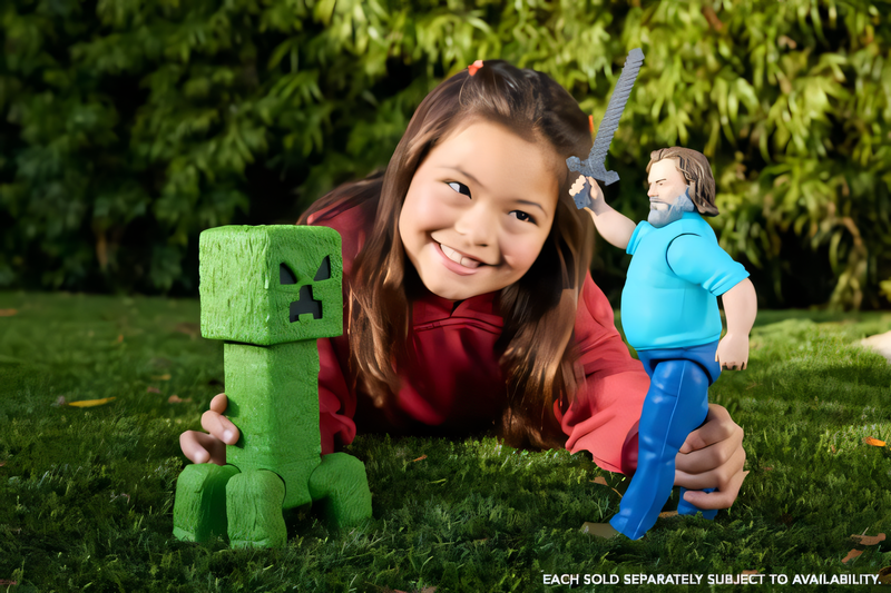 Minecraft O Filme - Boneco Creeper 12 Polegadas Figura de Ação Gigante Colecionável