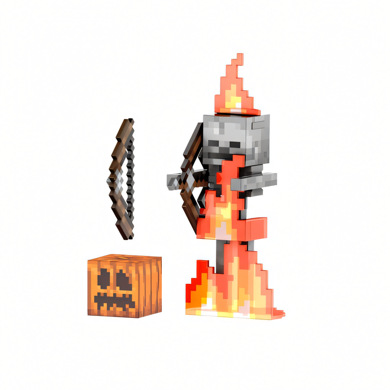 Minecraft Diamond - Boneco Esqueleto Colecionável 5,5 Polegadas