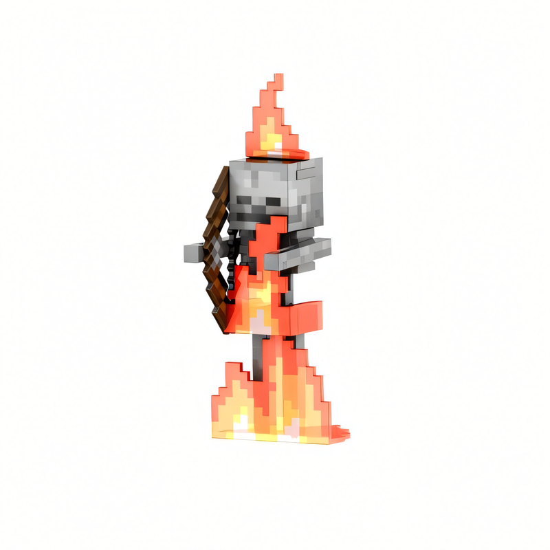 Minecraft Diamond - Boneco Esqueleto Colecionável 5,5 Polegadas