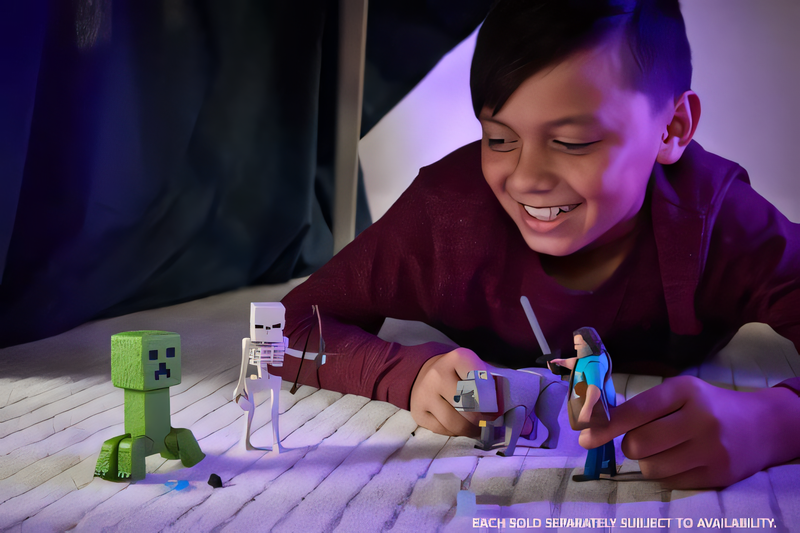 Minecraft O Filme - Boneco Steve 4 Polegadas Figura de Ação