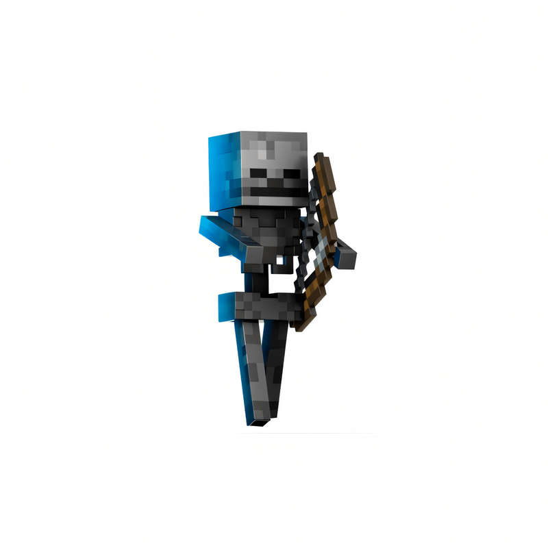 Minecraft Diamond - Boneco Esqueleto Colecionável 5,5 Polegadas