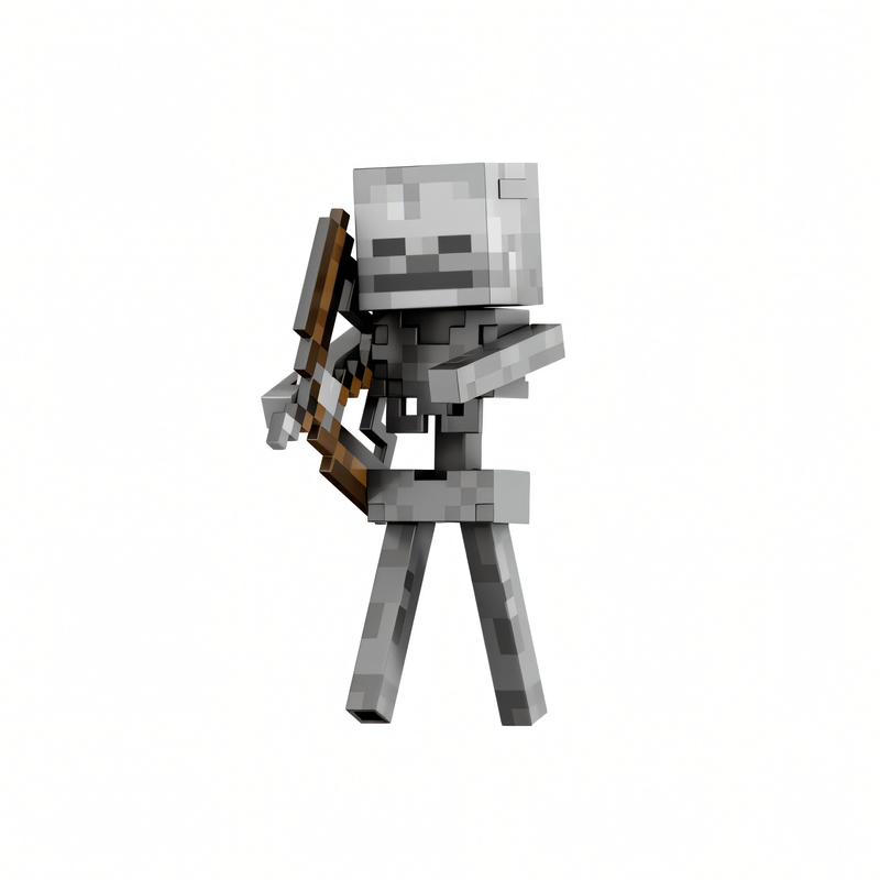 Minecraft Diamond - Boneco Esqueleto Colecionável 5,5 Polegadas